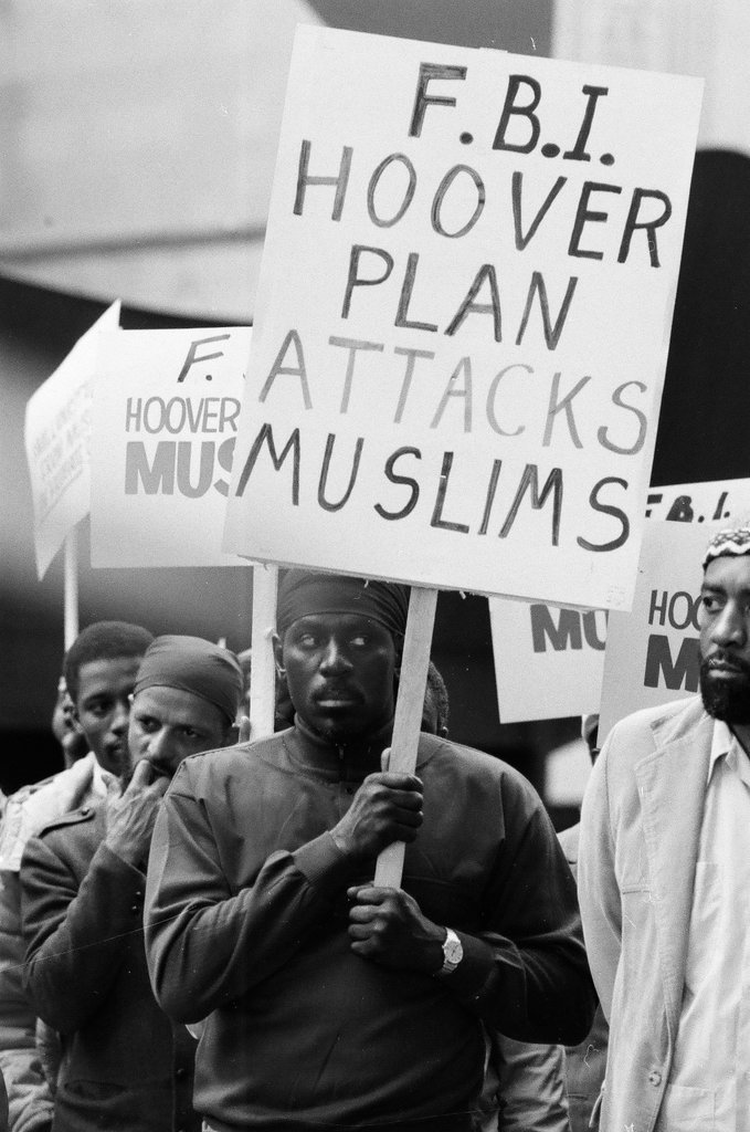 Muslim protest in the Loop following a court decision regarding Elijah Muhammad's estate - Chicago Sun-Times