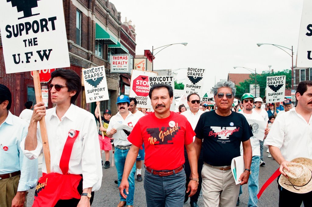 Boycott grapes rally and march in Pilsen - Ellen Domke for Chicago Sun-Times