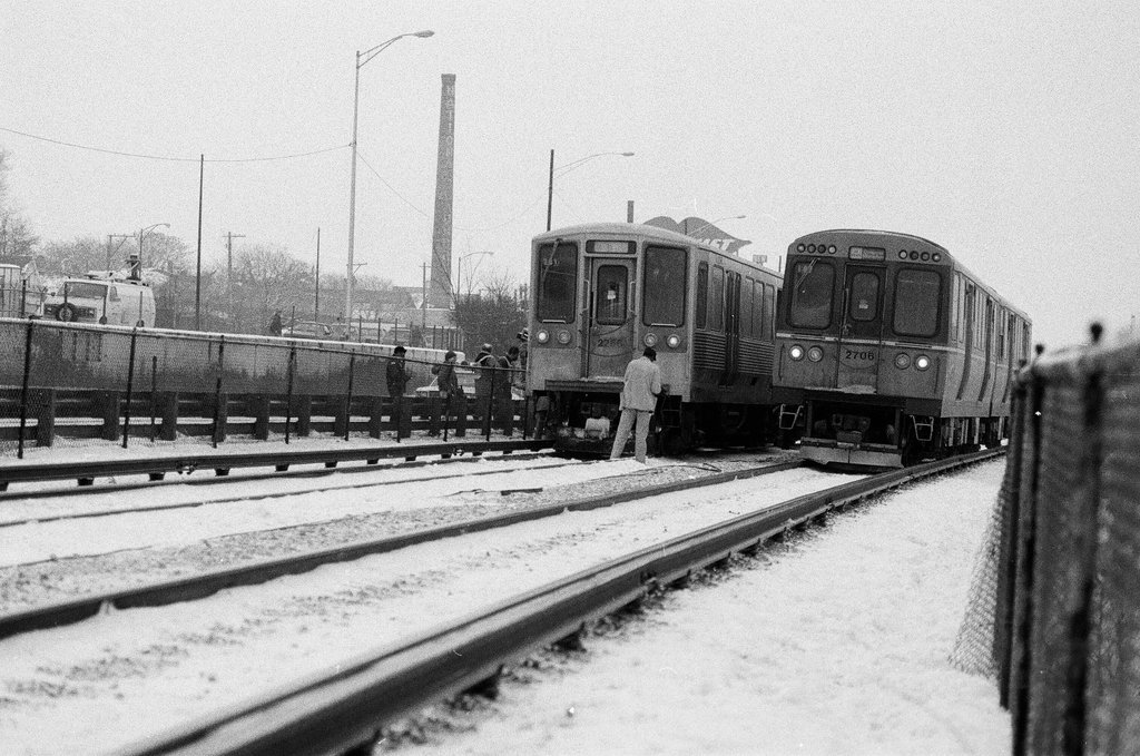 Elevated train fire - Chicago Sun-Times