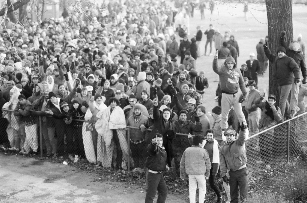 Chicago Bears fans line up for playoff tickets - James (Jim) Klepitsch for Chicago Sun-Times
