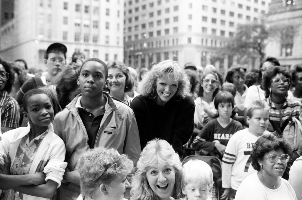 Chicago Bears pep rally at Daley Plaza - Jack Lenahan for Chicago Sun-Times