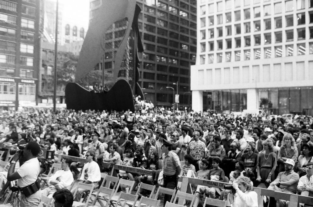 Chicago Bears pep rally at Daley Plaza - Jack Lenahan for Chicago Sun-Times
