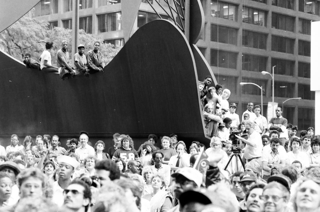 Chicago Bears pep rally at Daley Plaza - Jack Lenahan for Chicago Sun-Times