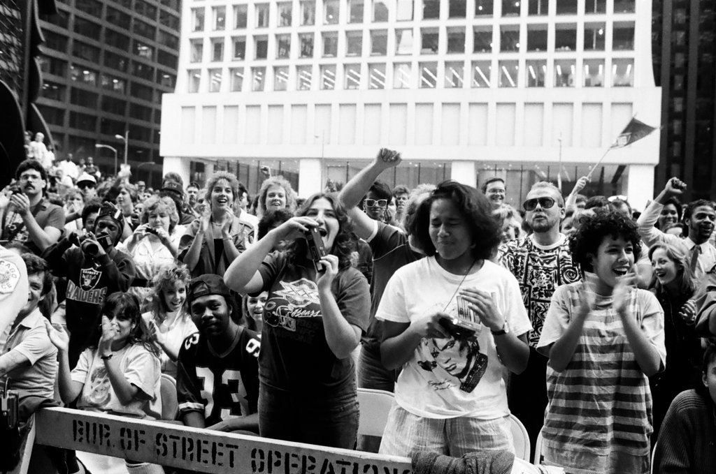 Chicago Bears pep rally at Daley Plaza - Jack Lenahan for Chicago Sun-Times