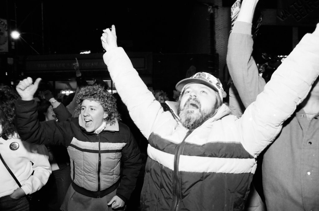 Bears fans celebrate Super Bowl win - Al Podgorski for Chicago Sun-Times
