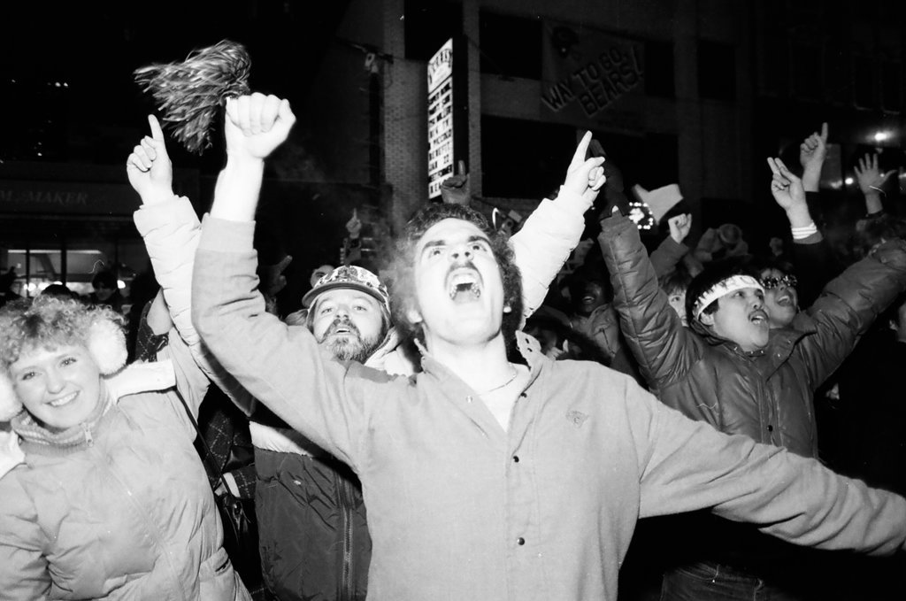 Bears fans celebrate Super Bowl win - Al Podgorski for Chicago Sun-Times