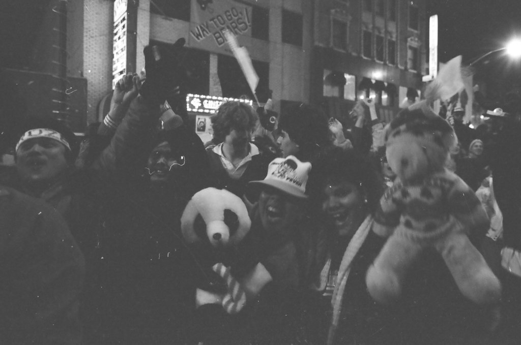 Bears fans celebrate Super Bowl win - Al Podgorski for Chicago Sun-Times