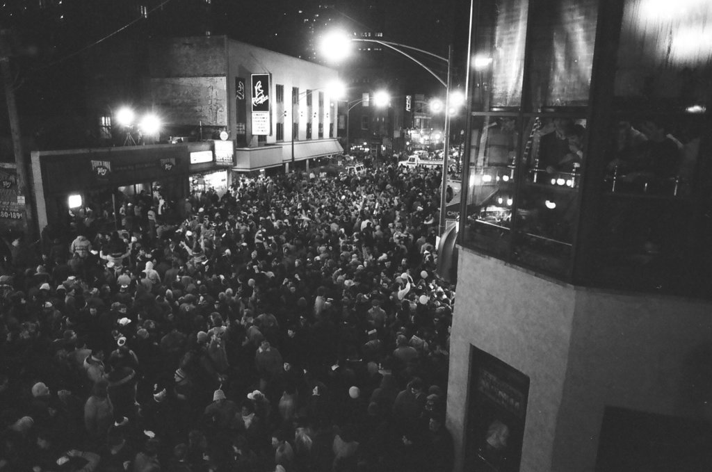 Bears fans celebrate Super Bowl win - Amanda Alcock for Chicago Sun-Times