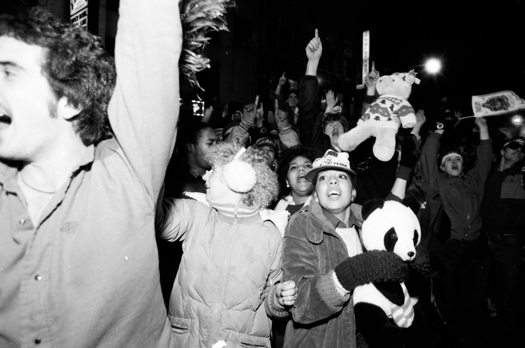 Bears fans celebrate Super Bowl win - Al Podgorski for Chicago Sun-Times