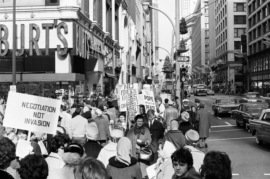 Protest march over quarantine of Cuba - Howard Lyon for Chicago Sun-Times