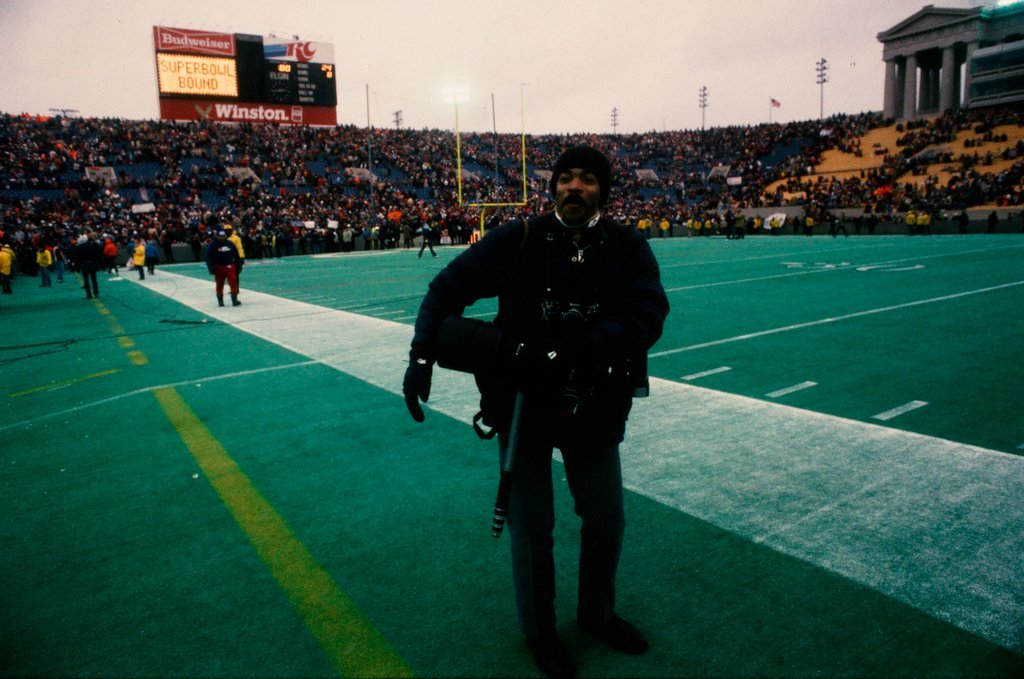 Sports photographers at Bears vs. Rams game - Bob Ringham for Chicago Sun-Times