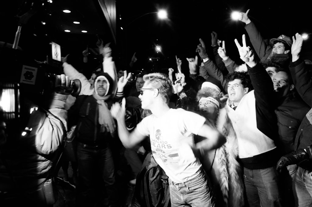 Bears fans celebrate Super Bowl win - Al Podgorski for Chicago Sun-Times
