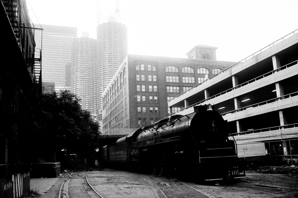 Freedom Train on its way to Navy Pier - M. Leon Lopez for Chicago Sun-Times