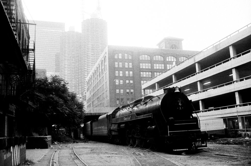 Freedom Train on its way to Navy Pier - M. Leon Lopez for Chicago Sun-Times