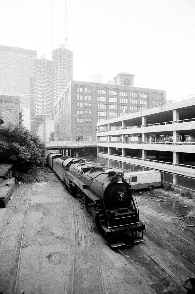 Freedom Train on its way to Navy Pier - M. Leon Lopez for Chicago Sun-Times