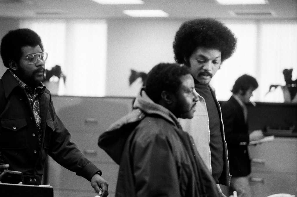 Jesse Jackson meets with Standard Oil Co. Executive - Peters (Clarence or Pete) for Chicago Sun-Times