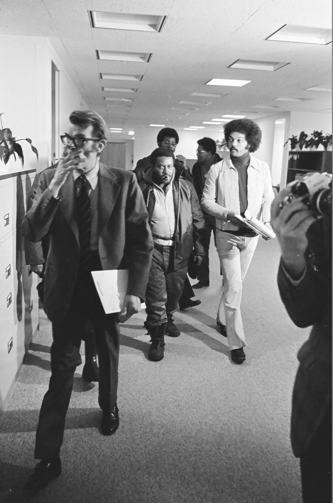 Jesse Jackson meets with Standard Oil Co. Executive - Peters (Clarence or Pete) for Chicago Sun-Times