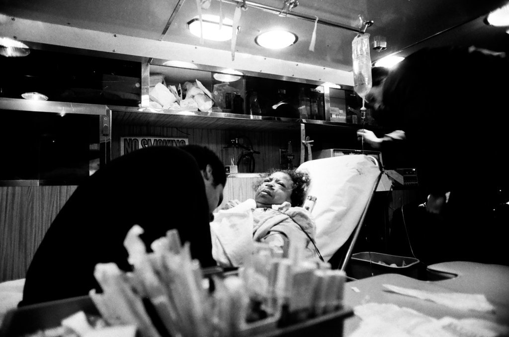 Paramedics treat gas leak injuries - Jack Lenahan for Chicago Sun-Times