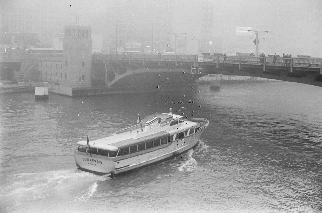 Fog on the Wabash Avenue Bridge - Chicago Sun-Times