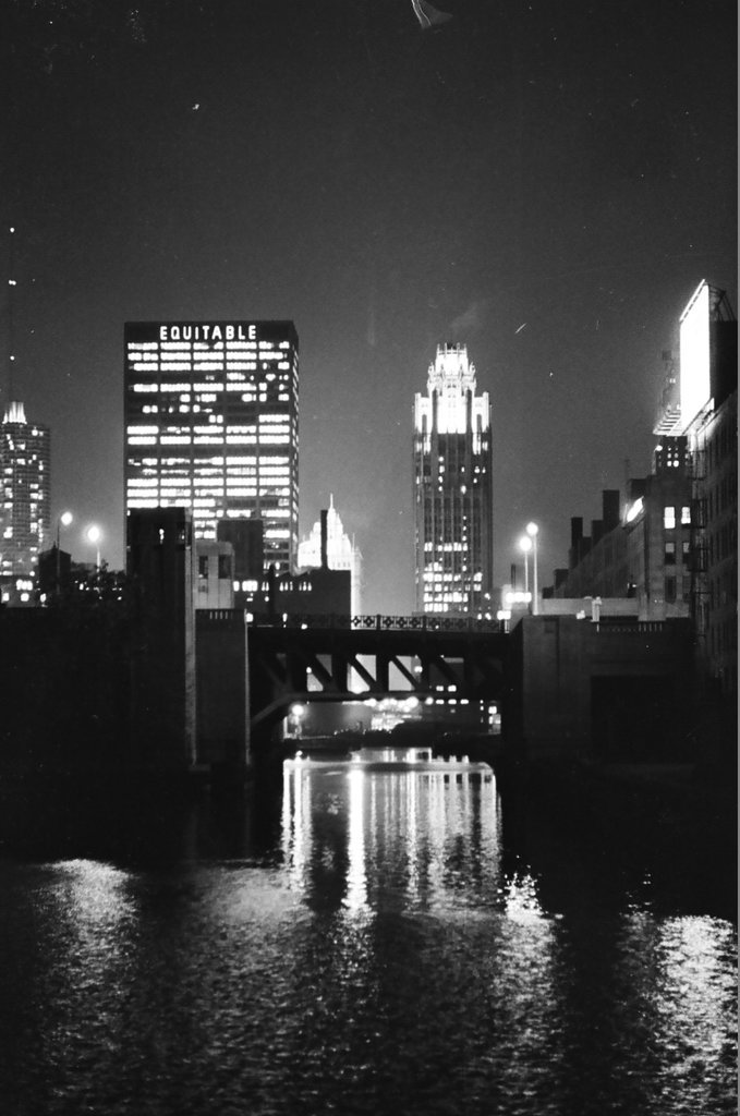Views of downtown Chicago at night - Mel Larson for Chicago Sun-Times