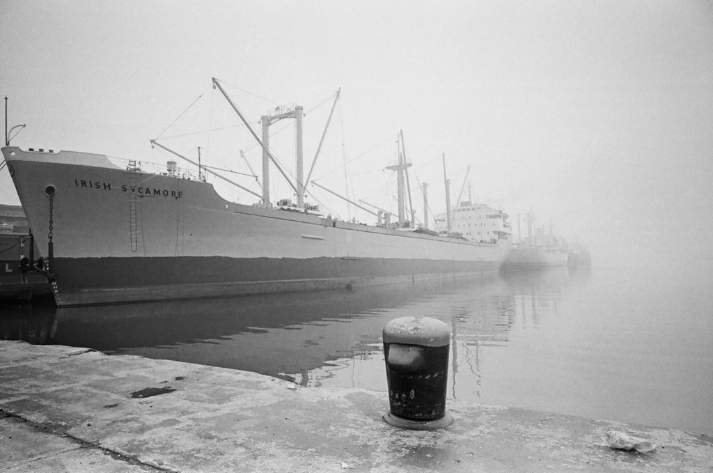 Downtown Chicago on a foggy day - Peters (Clarence or Pete) for Chicago Sun-Times