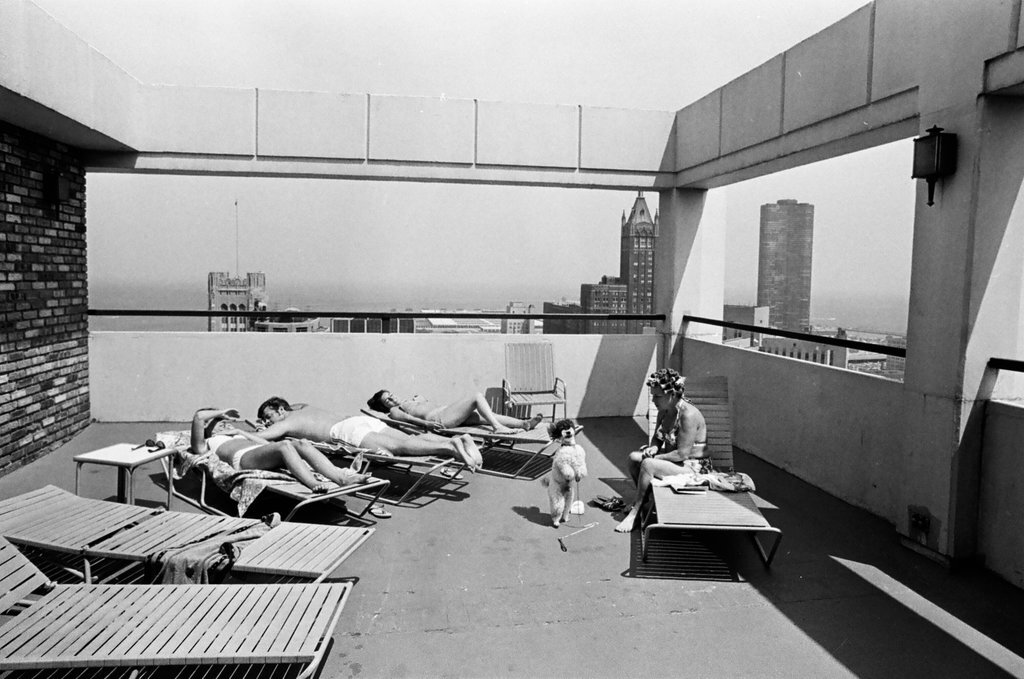 Roof-top services in downtown Chicago - John H. White for Chicago Sun-Times
