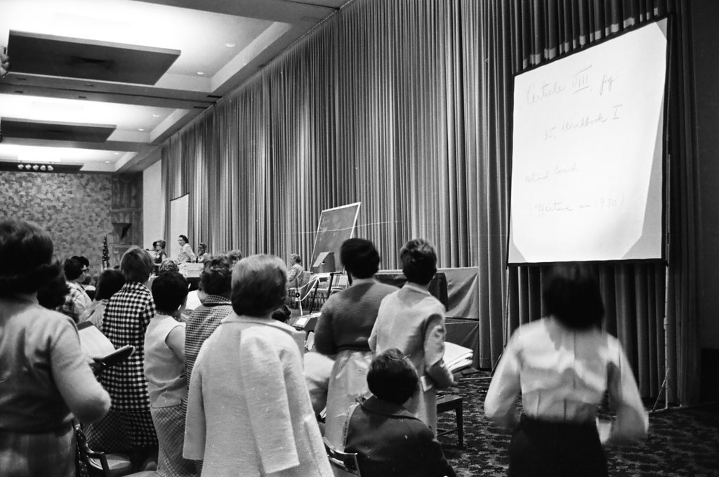 League of Women Voters convention - Peters (Clarence or Pete) for Chicago Sun-Times