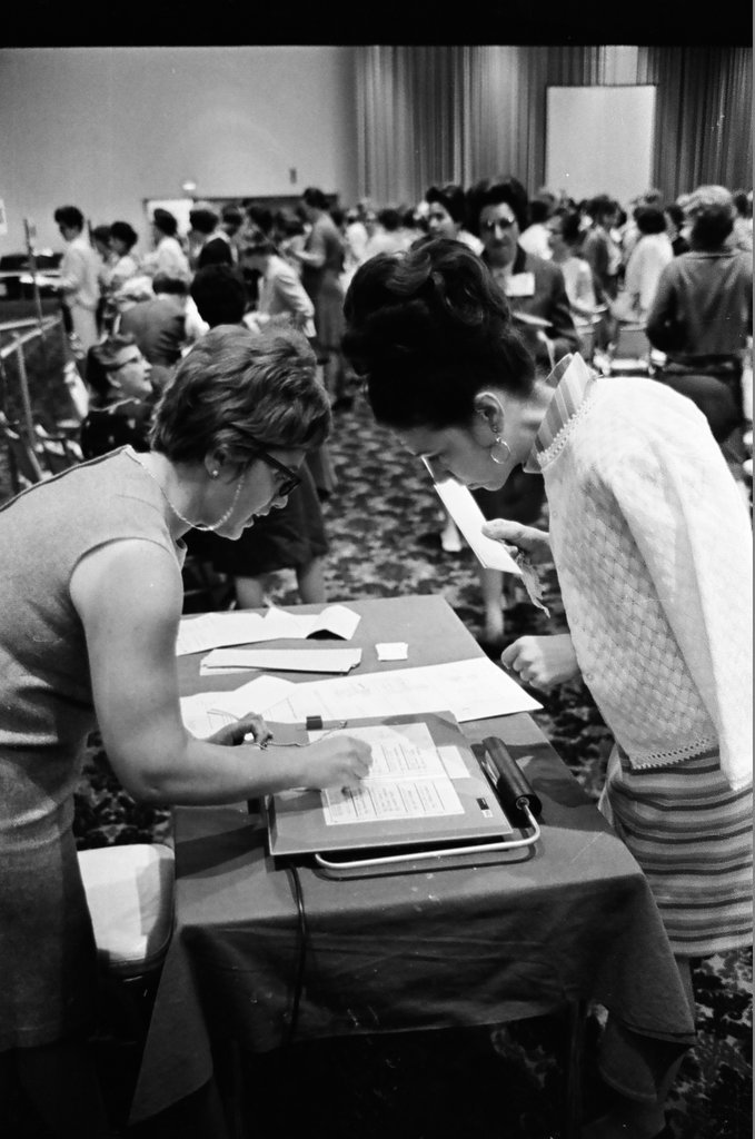 League of Women Voters convention - Peters (Clarence or Pete) for Chicago Sun-Times