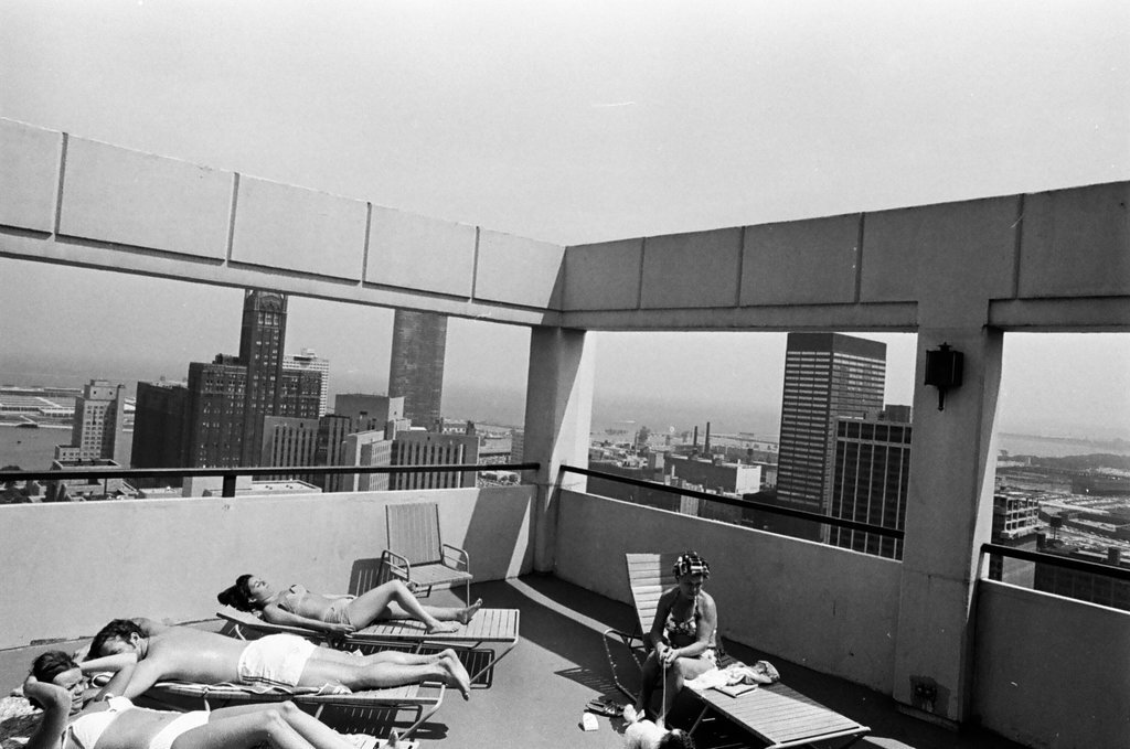 Roof-top services in downtown Chicago - John H. White for Chicago Sun-Times