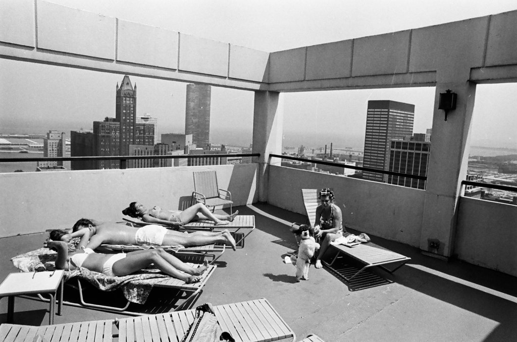 Roof-top services in downtown Chicago - John H. White for Chicago Sun-Times