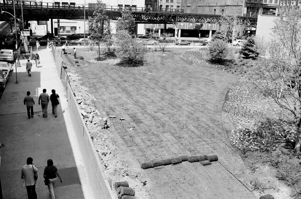 LaSalle Plaza construction in the Loop - John H. White for Chicago Sun-Times