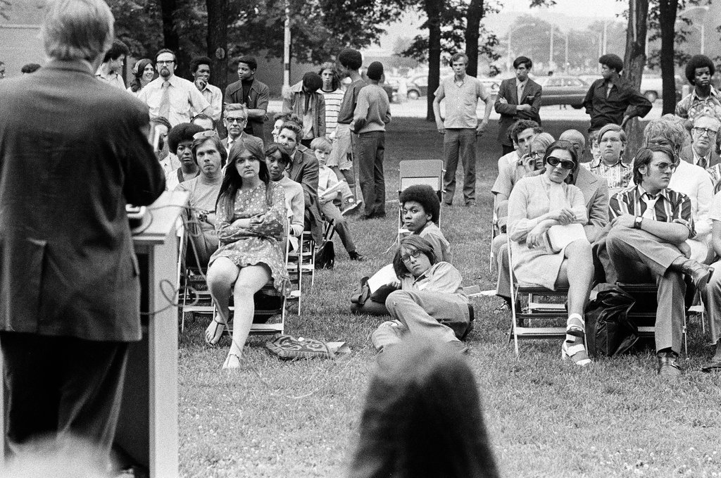 Metro High students attend outdoor graduation - Jack Lenahan for Chicago Sun-Times