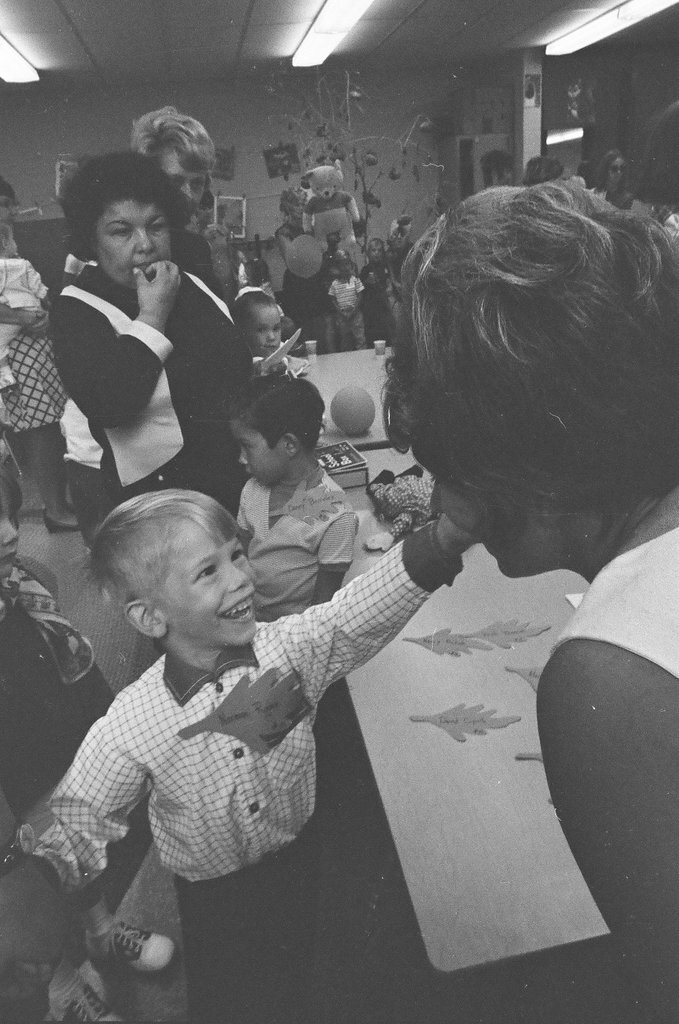 A little girl arrives at Longfellow Elementary School for her first day - Larry Graff for Chicago Sun-Times
