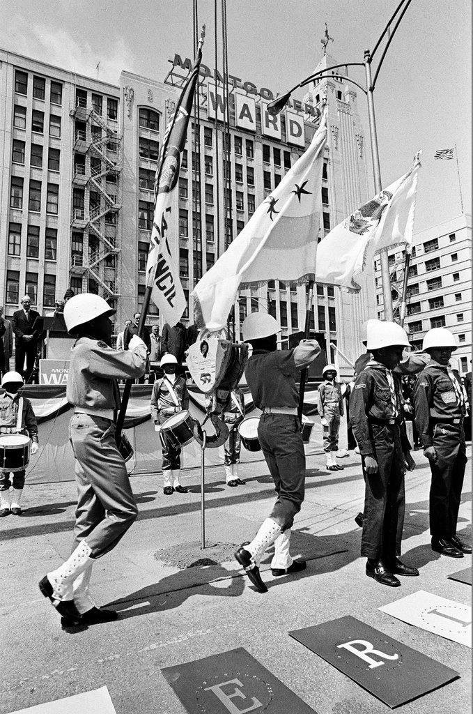 Groundbreaking for Montgomery Ward corporate headquarters - Chicago Sun-Times