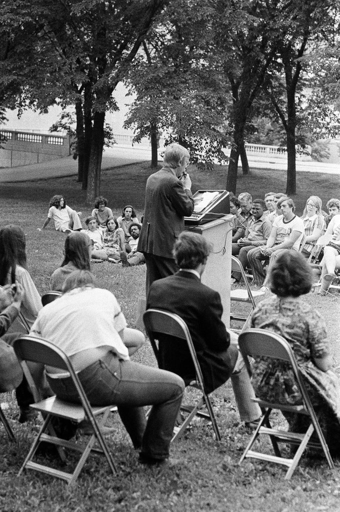 Metro High students attend outdoor graduation - Jack Lenahan for Chicago Sun-Times