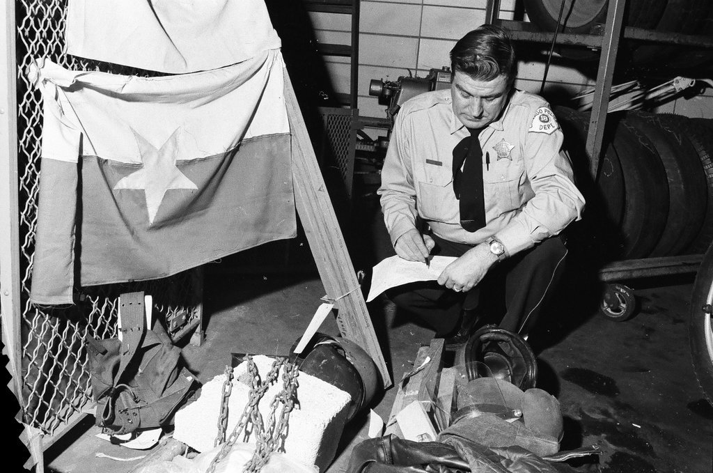 Weapons confiscated from Days of Rage demonstrators - Chicago Sun-Times