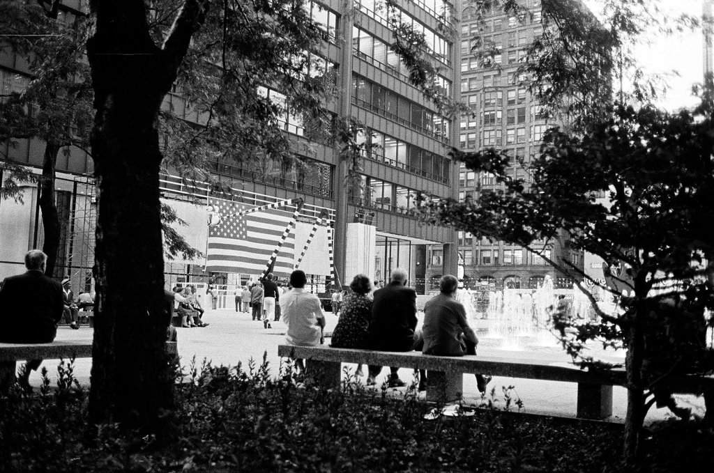 Preparations for Apollo 11 astronaut visit at Civic Center - Charles Krejcsi for Chicago Sun-Times