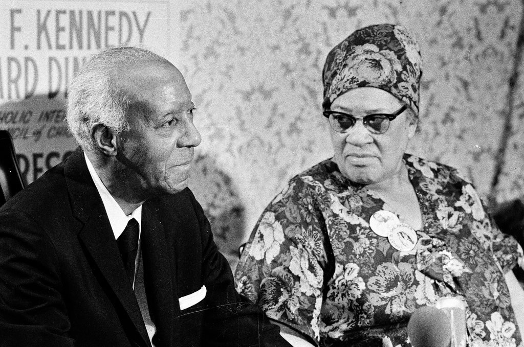 A. Philip Randolph and others at a dinner - Don Bierman for Chicago Sun-Times
