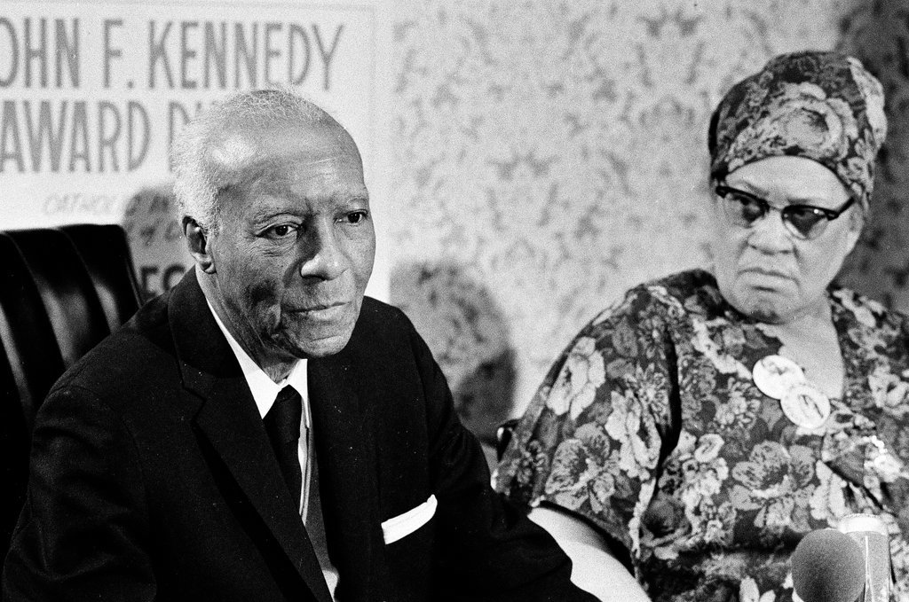 A. Philip Randolph and others at a dinner - Don Bierman for Chicago Sun-Times