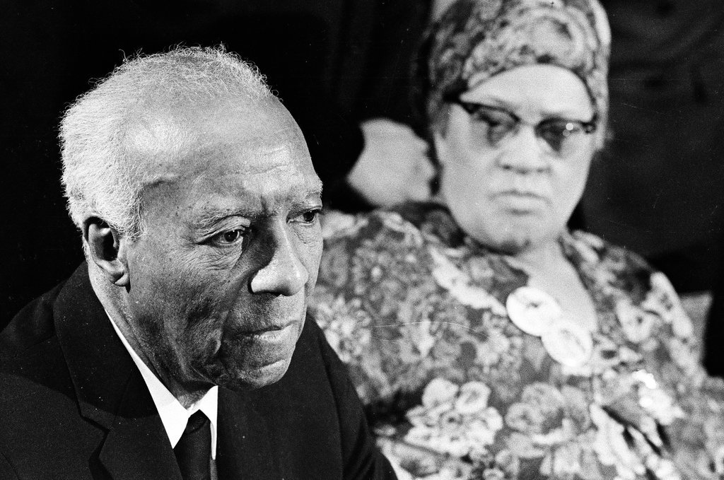 A. Philip Randolph and others at a dinner - Don Bierman for Chicago Sun-Times
