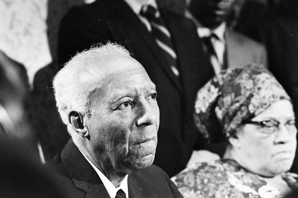 A. Philip Randolph and others at a dinner - Don Bierman for Chicago Sun-Times