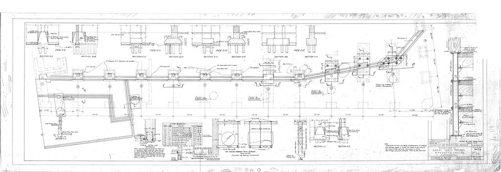 Foundation and structural detail alterations for the Great Lakes Building - Holabird & Roche
