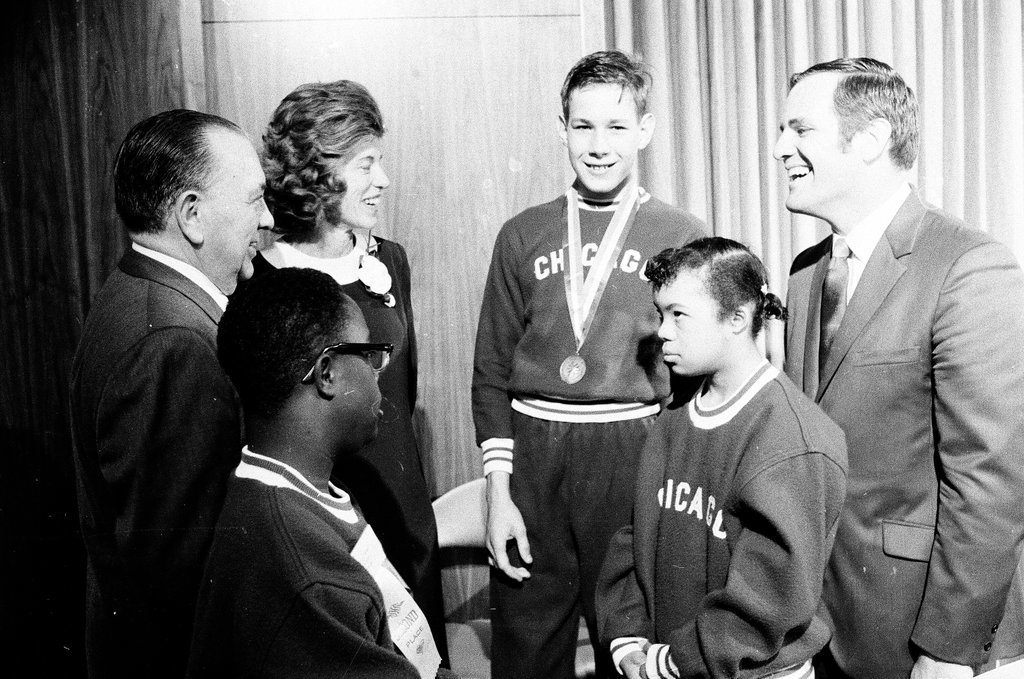 Mayor Daley and Eunice Kennedy Shriver meet with Special Olympics winners - Chicago Sun-Times