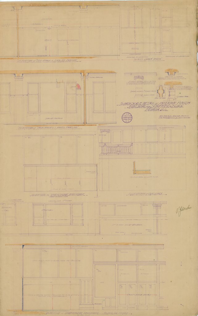 Architectural plan of the Schipper & Block Building - Holabird & Roche