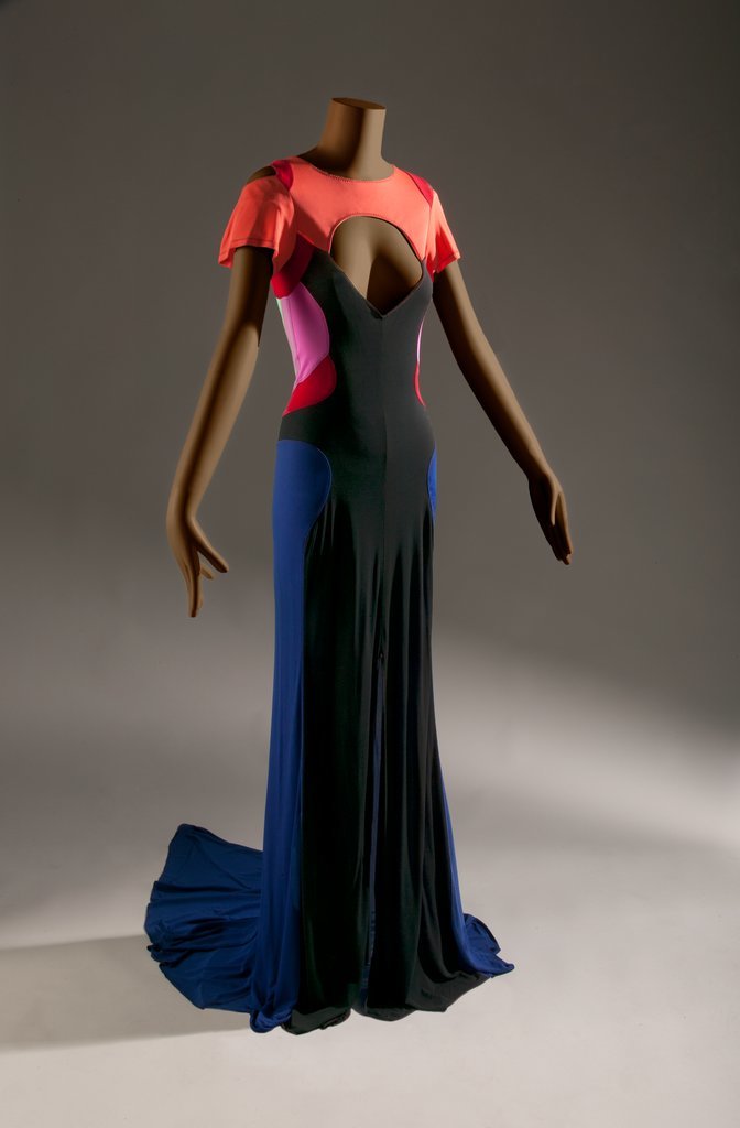 Evening dress by Stephen Burrows feaured in Ebony Fashion Fair - Burrows, Stephen