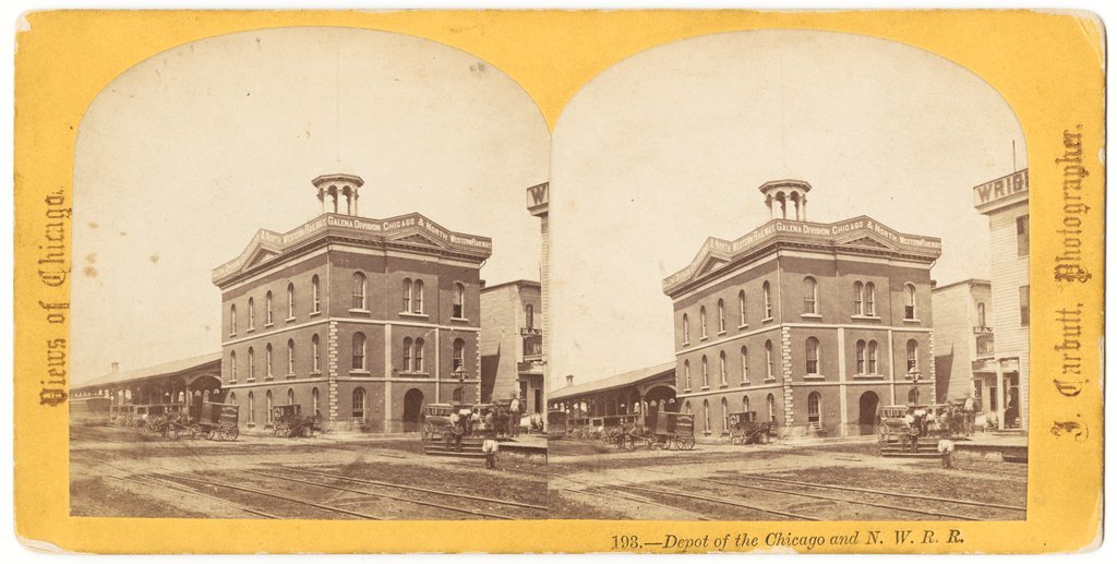 Second Depot of the Galena and Chicago Union Railroad - Carbutt, John