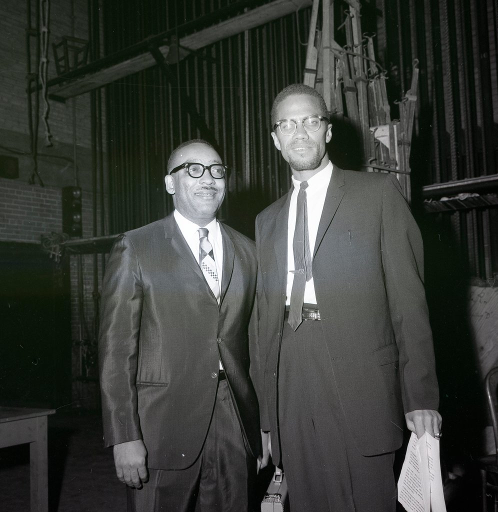 Louis Lomax and Malcolm X - Chicago Sun-Times