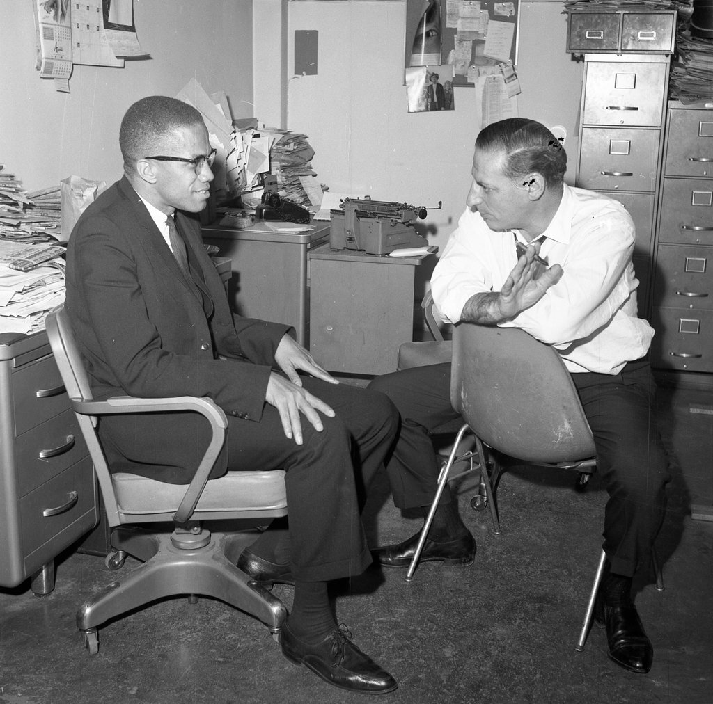 Malcolm X and Irv Kupcinet - Chicago Sun-Times