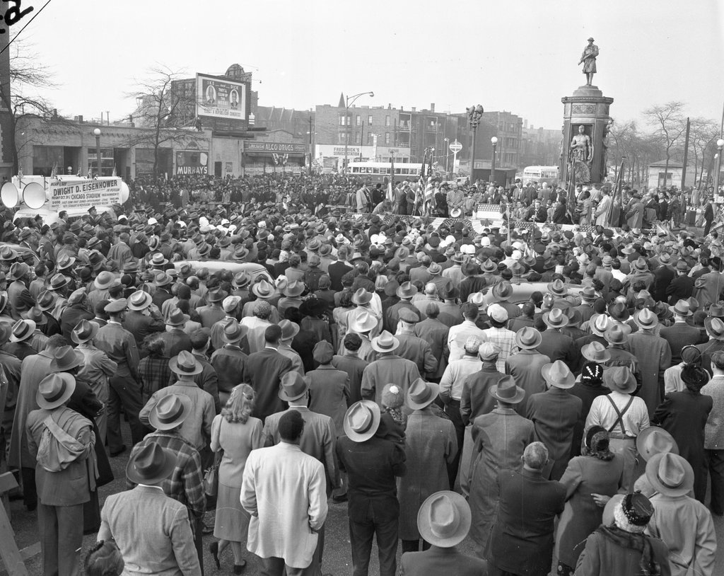 General Dwight D. Eisenhower campaigning in Douglas - Chicago Sun-Times