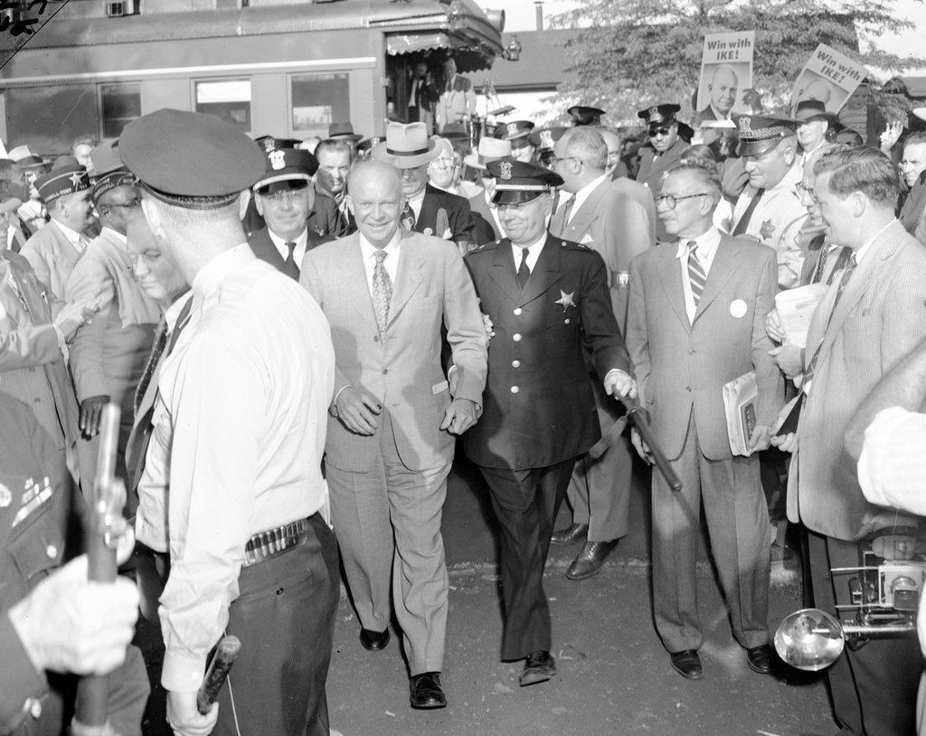 Dwight D. Eisenhower at Englewood Station - Chicago Sun-Times